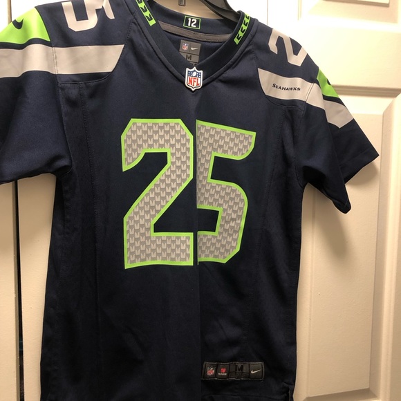 Nike On Field NFL Seattle Seahawks #25 Sherman Football Jersey Size Medium - Picture 3 of 12